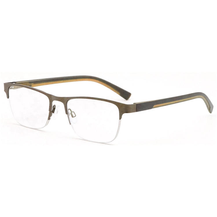 Dachuan Optical DRM368032 China Supplier Half Rim Metal Reading Glasses With Double Color Legs (14)